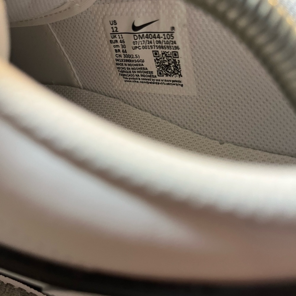 Nike Cortez White Black Sneaker Men's Shoe Size 12 DM4044-105​ - Picture 9 of 10